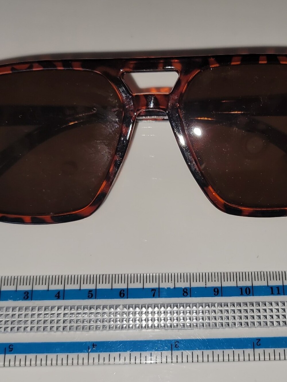 Tortoiseshell Square Sunglasses - Brown Lenses